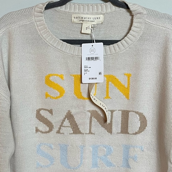 Saltwater Luxe Sweater, Small, NWT - Picture 3 of 5